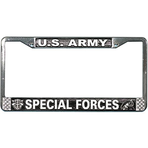 U.S. Army Special Forces License Plate Frame - Metal Chrome
