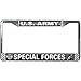 U.S. ARMY SPECIAL FORCES License Plate Frame - Metal Chrome