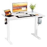 Meilocar Height Adjustable Electric Standing Desk, Sit Stand Computer Desk with Memory Controller, H