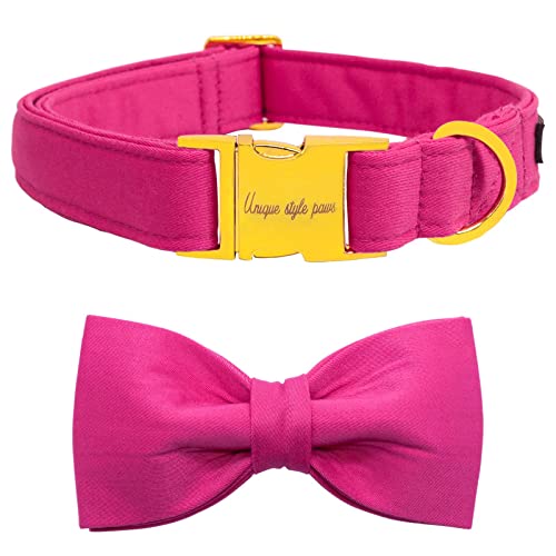 Unique style paws Dog Collar with Bowtie