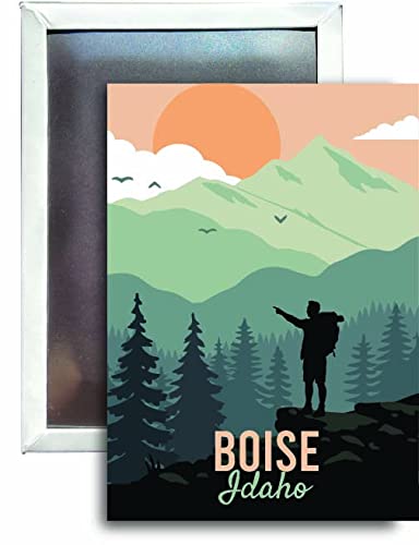 R and R Imports Boise Idaho Refrigerator Magnet 2.5"X3.5" Approximately Hike Destination