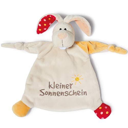 NICI Schmusetuch Hase ‚Kleiner Sonnenschein´ 25x25 cm – Schnuffeltuch ab 0+ Monaten – Kuscheltuch für Babys & Kleinkinder – Baby Kuscheltier / Schnuffeltuch – Schmusetuch für Mädchen & Jungen – 40043