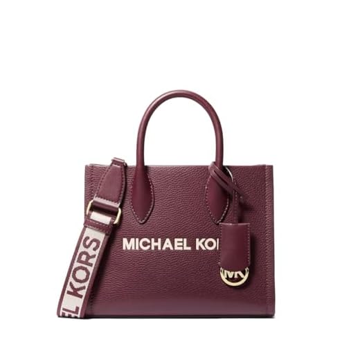 MIchael Kors Mirella Sac à main en cuir pour femme, Rouge sang