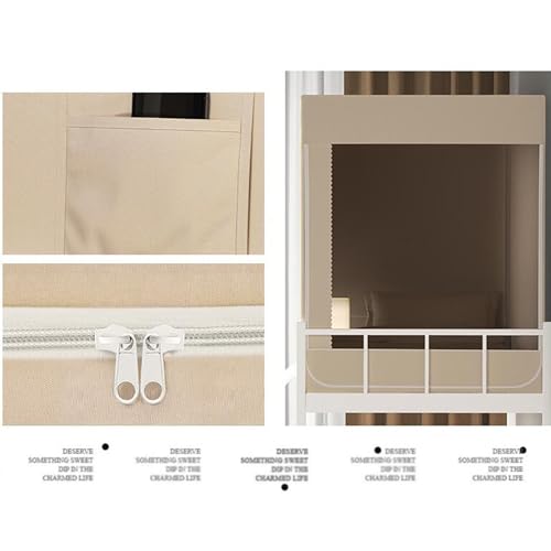 Tenda da letto per letti a castello singoli - Baldacchino traspirante per una maggiore privacy e comfort nei letti a soppalco