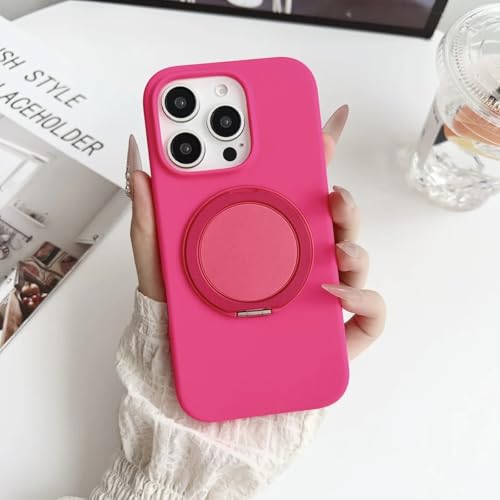 Coque de Luxe en Silicone avec Support Raffiné pour iPhone 12 Pro Max Rose