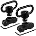 ROCEN MLOK QD Sling Mount Sling Swivels, 2 Pack 1.25" Quick Detach Push Button QD Sling Swivels Mount Adaptor Bases for M-Lok HandGuard