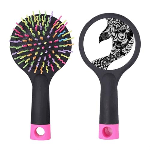 Brosse à cheveux démêlante pour éliminer les nœuds sans douleur style salon de dessin