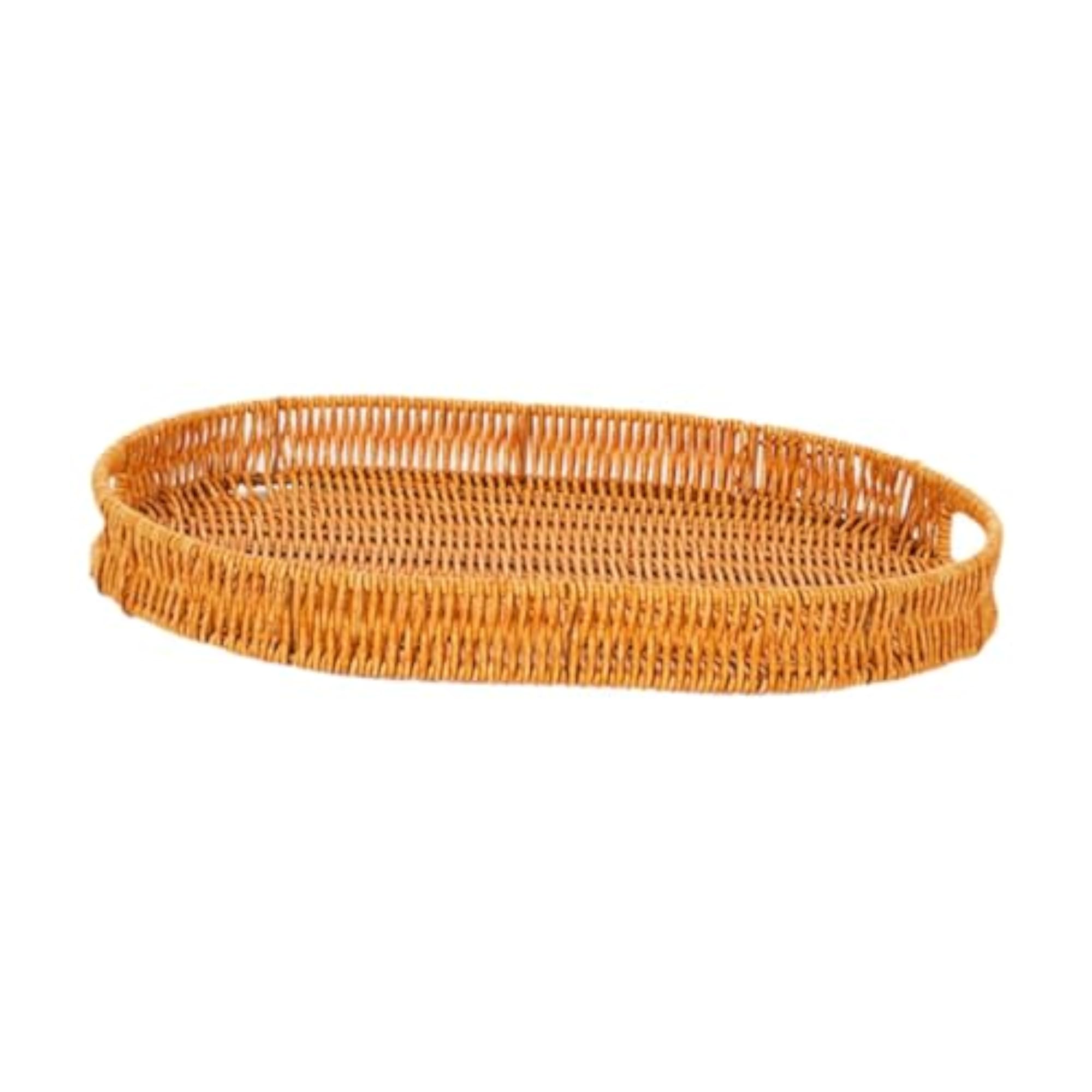 BNF® Imitation Rattan Bread Basket, Oval Serving Tray