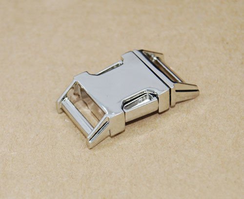 5Pcs 5/8" Metal Contoured Side Release Buckle For Paracord Bracelet/Dog Collar #TOP5