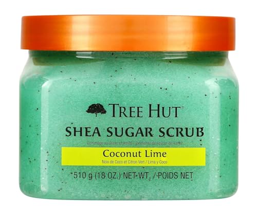 Tree Hut Exfoliating Shea Sugar Body Scrub Coconut Lime 18 oz