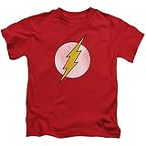 DC Comics Men's Big-Tall The Flash Distressed Logo T-Shirt