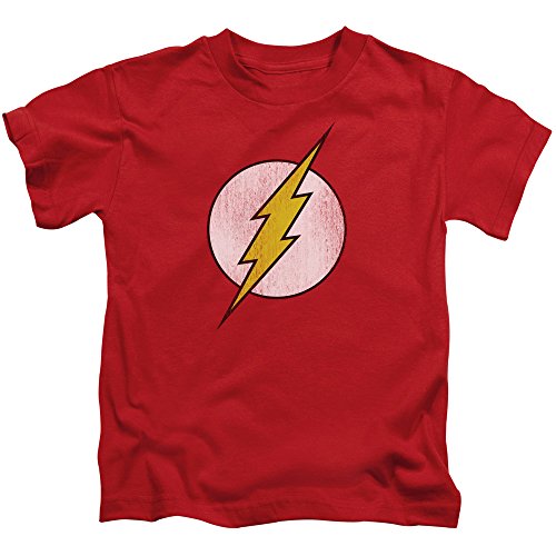 DC Comics Men's Big-Tall The Flash Distressed Logo T-Shirt