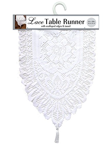 Ritz Lace Table Cloth Runner, 13 by 72-Inch