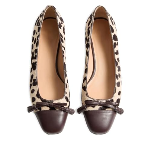 Ballet Flats Shoes for Women Slip On Round Toe Bow Ballerina Shoes Comfortable Casual Work Dress Cute Flats Shoes4