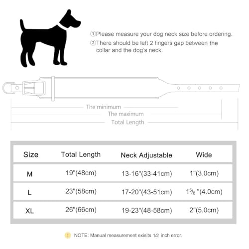 PET ARTIST Personalized PU-Leather Dog Collar for Medium Large Dogs with Soft Padded, Custom Engraved Name Plate, Comfortable Pink Dog Collar for Girl - Thumbnail 5