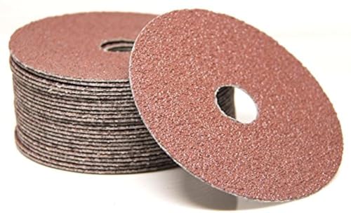 Benchmark Abrasives 4.5" Resin Fiber Sanding Discs, 50 Grit, 25-Count by Benchmark Abrasives - Used condition - US$17.10