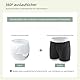 Carer 2 Stück Inkontinenz-Auslaufsichere Unterwäsche Boxershorts für Erwachsene Plastik-Windelhülle Waschbare Wiederverwendbare Wasserdichte Inkontinenzunterwäsche Boxershorts Unisex Schwarz Größe L
