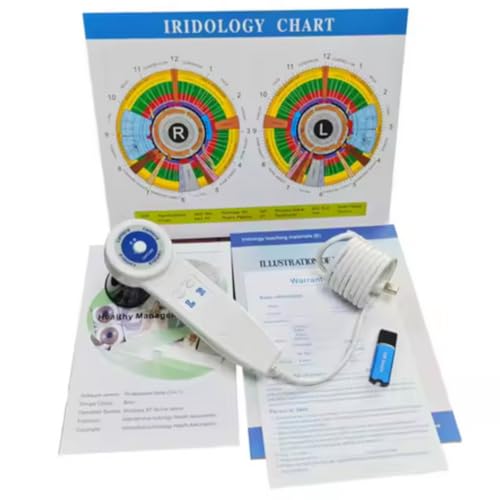 5.0 MP USB Iridology Camera Analyzer, Iris Analysis Camera, High Resolution Ccd USB Iriscope Eye Iridology Camera, HD 30x Iris Lens Analysis English Pro Iris Software