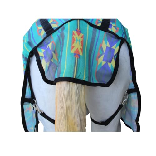 Image of Challenger Horse Mesh Light Weight Summer Sheet Fly Sheet Protection Airflow Teal 73430