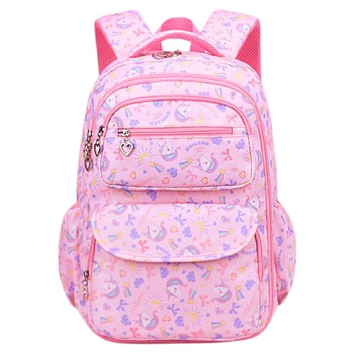 FunBlast Unicorn Backpack for Girls - Kawaii School Bag, Multifunctional Lightweight Large Capacity Bag for Girl Kids, Stylish School Bag for Girls, Travel & Picnic Bag (43 X 28 X 20 Cm) (Pink)