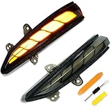 車検対策 クラウンハイブリッド対応 AWS210/AWS211 クラウンアスリート クラウンロイヤル ドアミラー led シーケンシャルウィンカー 流れるウインカー ドアミラー用 led シーケンシャル ウィンカー 全点滅 切替可能 車検対応 スモークレンズ 高輝度 純正交換 左右セット (クラウン 210系)