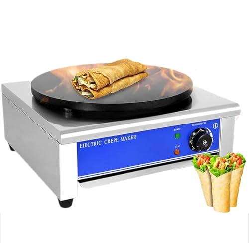 Electric Crepe Making,Pancake Baking Griddle Machine,Heating Plate,50-300? Adjustable Temperature,Non-Stick Egg Electric Pancake Pan2800w,One Color-2