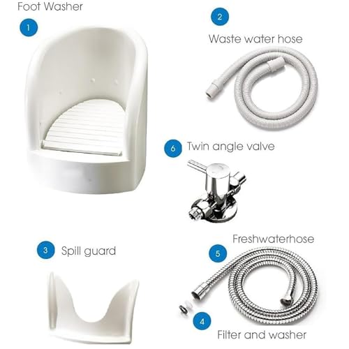 Spa de pies con función de spray y tuberías PVC miniatura 4