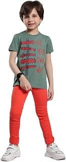 بنطلون جبردين للاطفال من ازورو اسبانيا - احمر فاتح