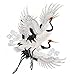 Chinesische Stil Kran Eisen Auf Patches Stickerei Bird Applique Stoff Reparatur Patch Für Erwachsene Kleidung Jacken Rucksäcke