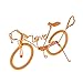 YeahiBaby Metall Fahrrad Figuren Modell Retro Figurine Miniaturen Fahrrad Tischdeko Radfahrer Geschenk (Gold)