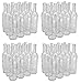 North Mountain Supply 750ml Glass Bordeaux Wine Bottle Flat-Bottomed Cork Finish - 48 Bottles (4 Cases of 12) - Clear/Flint