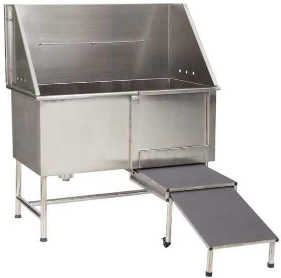 Master Equipment Superior Stainless Left Plumbed Bath Tub, 60-Inch