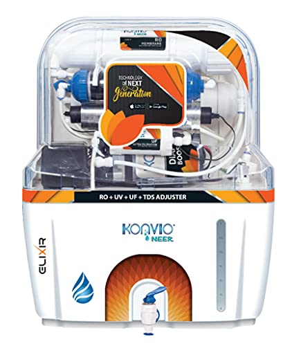 Image of Konvio Neer Mineral RO + UV + UF + TDS Adjuster Water Filter and Purifier with High TDS Membrane (Orange)