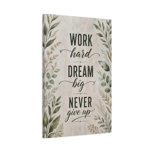 Cadre motivation bureau pour concentration | Poster toile vert 50x75