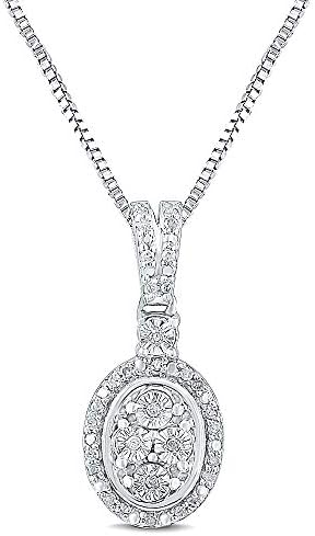 Diamond Necklace in Sterling Silver 1 
