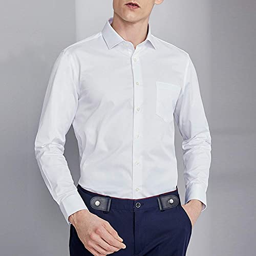 Image of Toxen Invisible Buckle-less Jeans Belt with Ring Adjustable Buckle Free Waist Belt Elastic Belt for Jeans Pants Skirts Women or Men