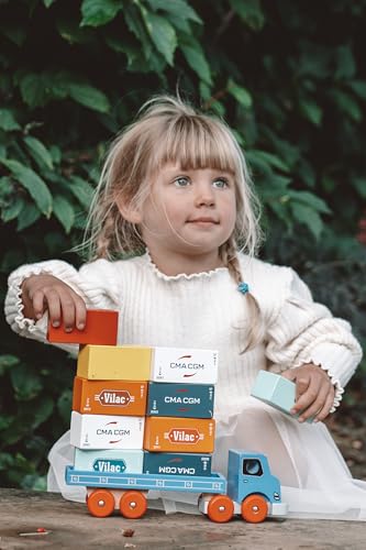 2358 – Camion – Giocattolo in legno con punta magnetica, Modelli/Colori Assortiti, 1 Pezzo - Lego - Immagine 7