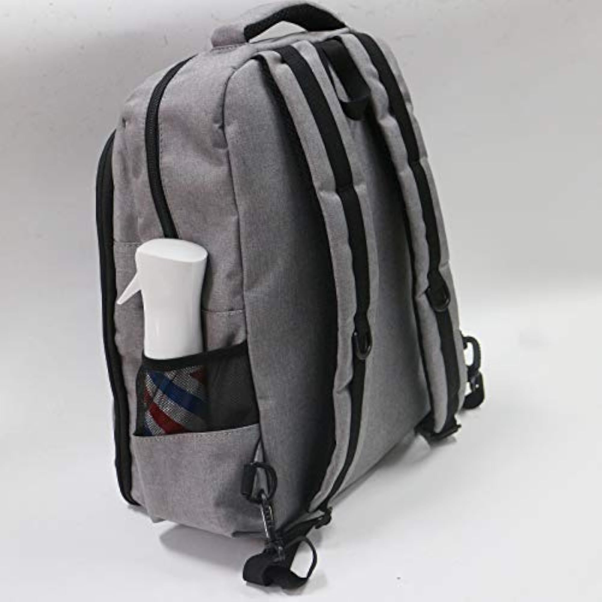 Portable Makeup Tool Bag for Barber Stylist, Grey