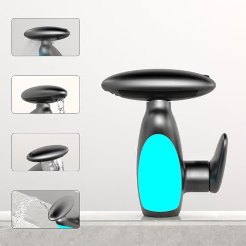 Robinet de lavabo à LED en laiton mitigeur de haute précision pour évier
