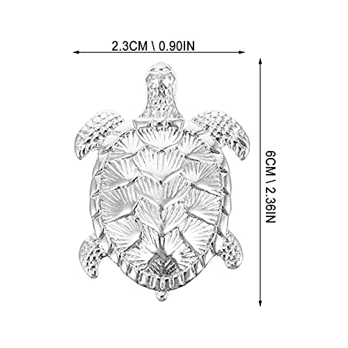 DOITOOL 2pcs Cabinet Knob Nautical Turtle Drawer Dresser Knobs and Handles Door Pulls Handle Single Hole Knobs for Kitchen Bathroom Dresser Furniture Accessories - Image 2