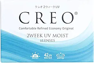 クレオ 2ウィークUVモイスト 6枚 1箱 （2週間使い捨て コンタクトレンズ ）【BC】8.7 【PWR】-4.75