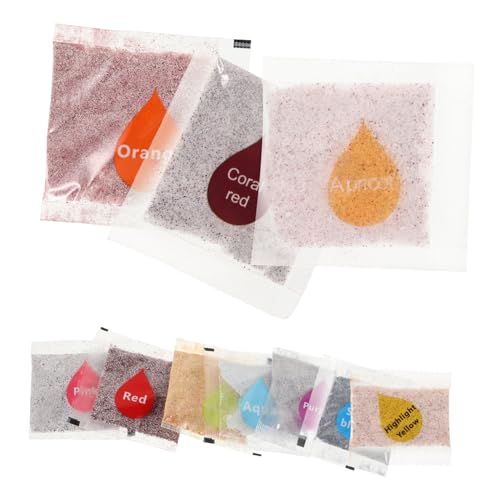 Housoutil 10 Piezas Teñido Anudado Tela Recarga De Tinte De Corbata Tinte Para Ropa Material Atar Azul Pigmentos Tintes Fiesta Teñir Polvo De Color