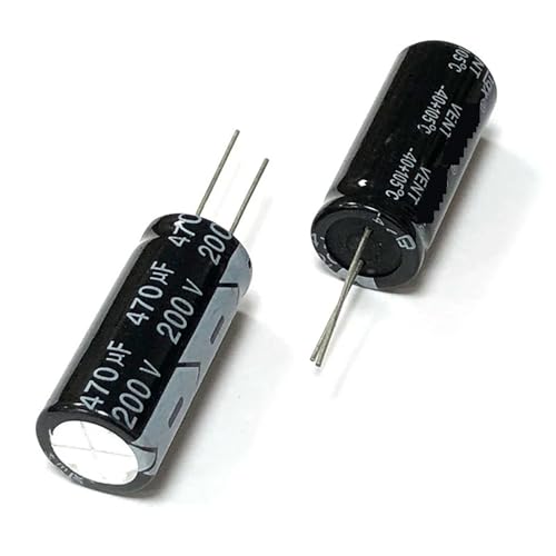 Condensateur 200V électrolytique radial 100uF pour alimentation DC