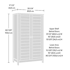 Sauder Cottage Road Storage Cabinet/ Pantry Cabinet, Soft White finish Sauder Cottage Road Storage Cabinet Pantry Cabinet Soft White finish