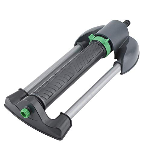 Duokon Aspersor Jardin Aspersor oscilante automático Riego para riego de césped Control de Ancho de jardín Control de Flujo Negro