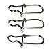 Easy Catch 100 Count Pack Duo Lock Snaps Size 0#-8# Black Nice Snap Swivel Slid Rings Stainless Steel USA Fishing Tackle Kit - Test: 26LB-220LB