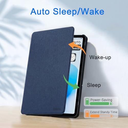 Image of CoBak Case for Samsung Galaxy Tab A11+ Plus 11 inch 2025, Multi-Viewing Angles, All New PU Leather Folio Stand Cover with Auto Sleep Wake Feature for Samsung Galaxy Tab A11+ Tablet 11-inch, Navy Blue