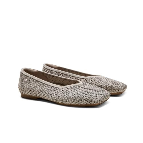 Image of VIVAIA Margot 3.0 Newly Upgraded Women's Ballet Flats Comfortable Square-Toe V-Cut Flats Casual Dress Washable Sustainable Shoes