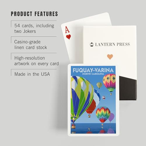 Baraja Póker 52 cartas Fuquay-Varina Hot Air Balloons miniatura 3