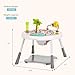 Dream On Me Curio Sit N Seek Baby Activity Center in Mint, 2 in 1 Activity Center and Play Table with 3 Detachable Toys and Music, 3 Level Height Adjustable Positions